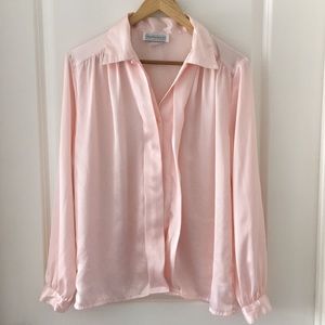 Vintage blush blouse